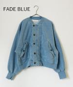 INDIGO 裏毛&ピグメントダイ　ブルゾン